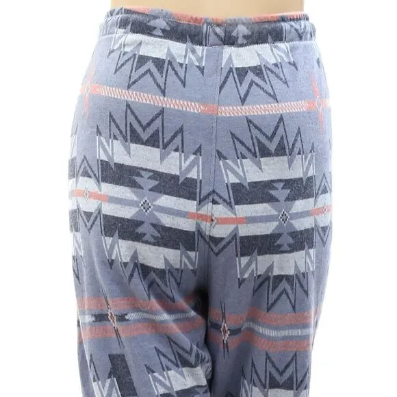 Faherty Geometric Printed Trousers Pants Flannel Cotton Pocket Pull-On M 263597 - Picture 4 of 4